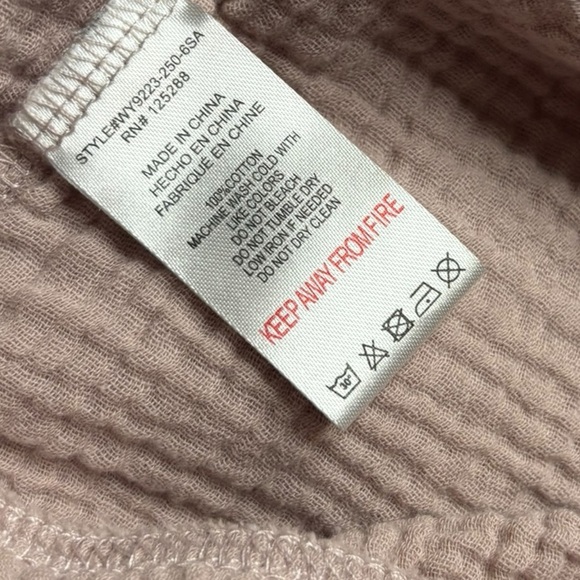 Jason Wu Gauze Shorts Size Medium Minimalist Brown Beige Quiet Luxury Beach - Picture 7 of 11